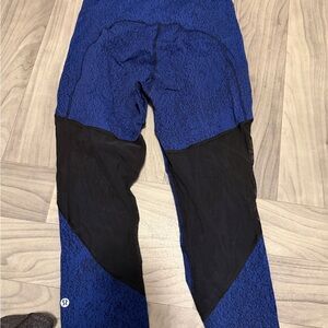 Lululemon Blue and Black Leggings